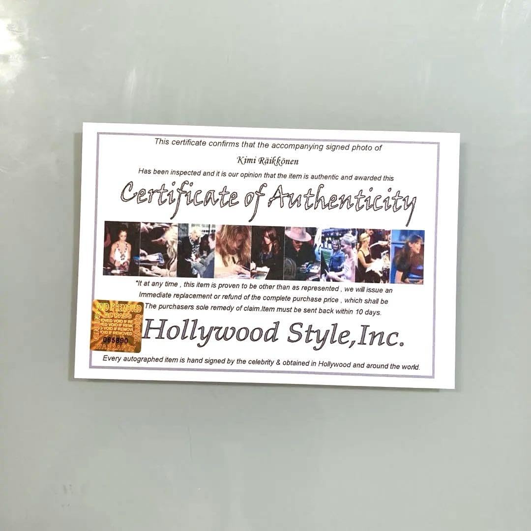 キミ・ライコネン直筆サイン入り2Lサイズ写真…Kimi Räikkönen…